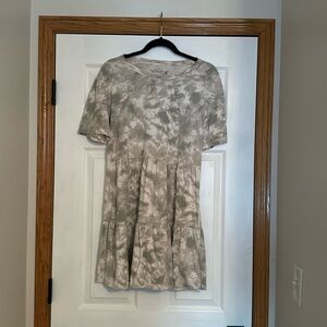 Abercrombie & Fitch Soft A&F Collection Size MT Green Tie Dye Swing Dress